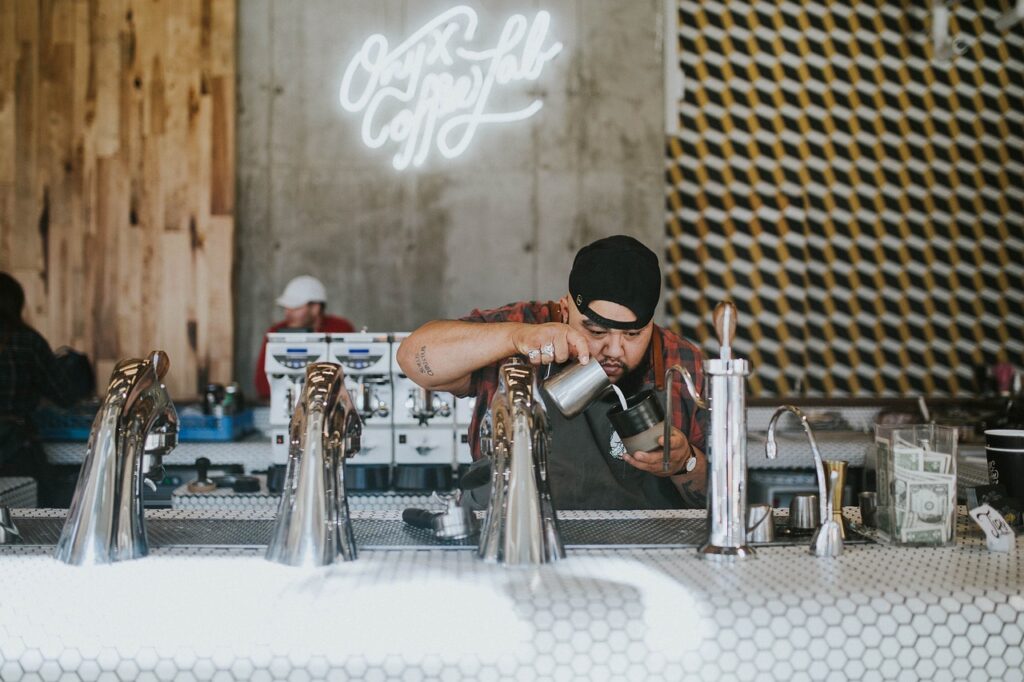 trabajadores de cafe